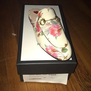 Princetown Floral Loafer Mule